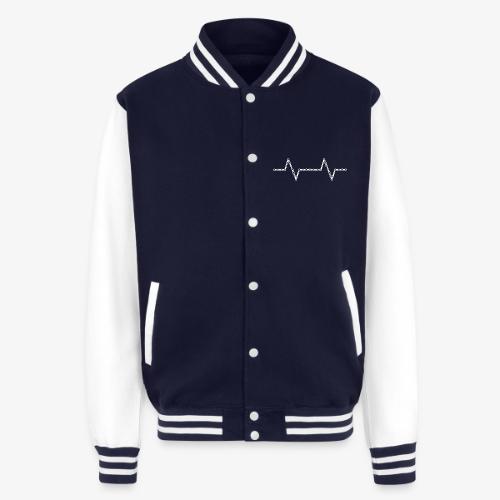 Bike Chain Heartbeat - Unisex College Sweat Jacket