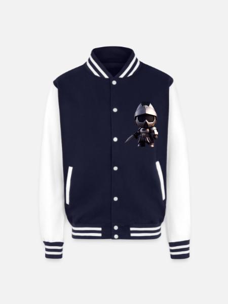 War World - Unisex College Sweat Jacket - navy/white