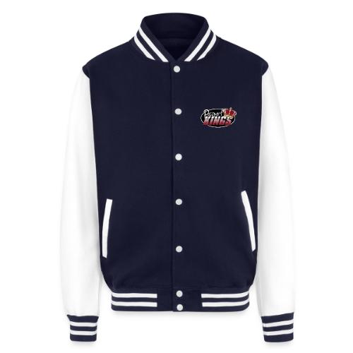 Passport Kings logo for dark shirts - Unisex College Sweat Jacket