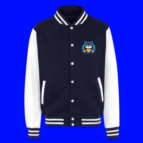 Superhero Cat - Unisex College Sweat Jacket