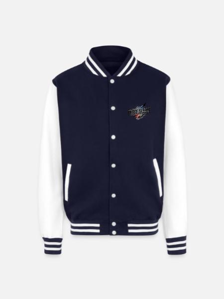 unbreak able - Unisex College Sweat Jacket - navy/white