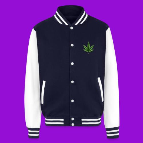 Cannabis Leaf - Unisex College Sweat Jacket