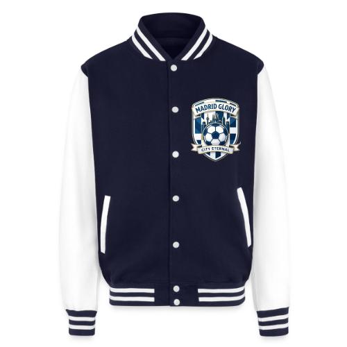 Madrid Skyline Glory T Shirt, Madrid Fan Gift - Unisex College Sweat Jacket