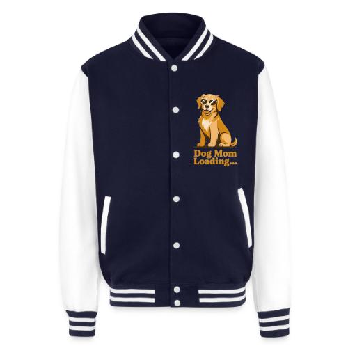 Dog Mom Loading Golden Retriever Sunglasses - Unisex College Sweat Jacket