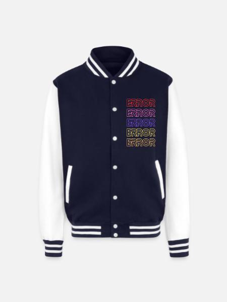 Error - Unisex College Sweat Jacket - navy/white