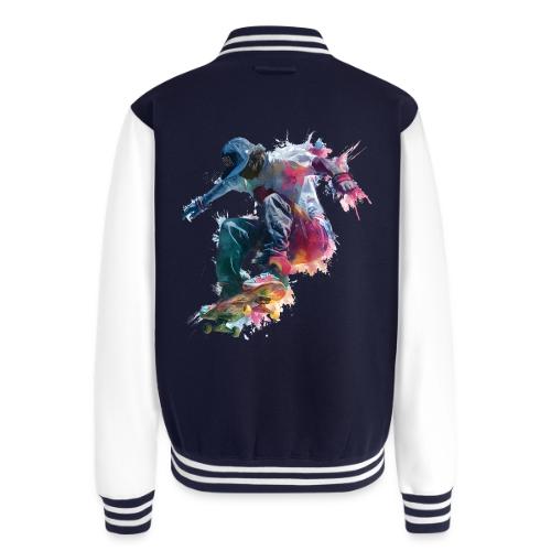 Skateboarding: Ride the Colors - Unisex College Sweat Jacket