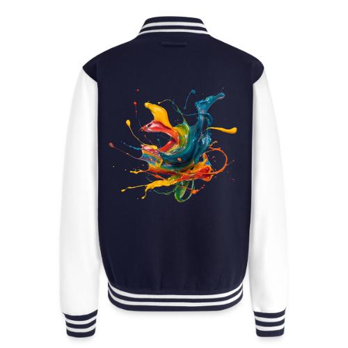 Chromatic Flow - Unisex College Sweat Jacket
