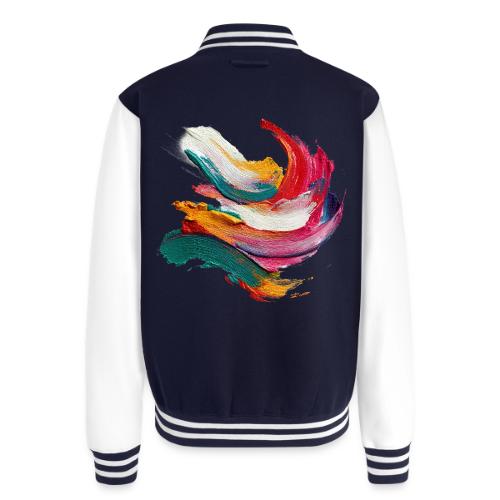 Colorful brushstrokes - Unisex College Sweat Jacket