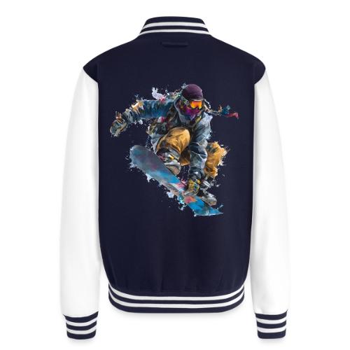 Snowboarding: Splash of Speed - Unisex College Sweat Jacket
