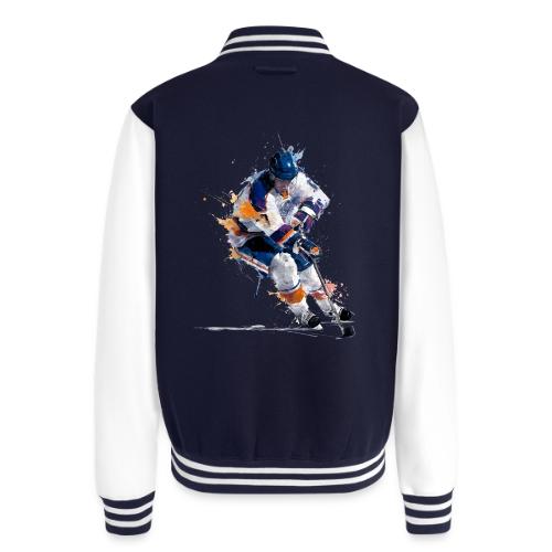 Hockey: Icy Streaks - Unisex College Sweat Jacket