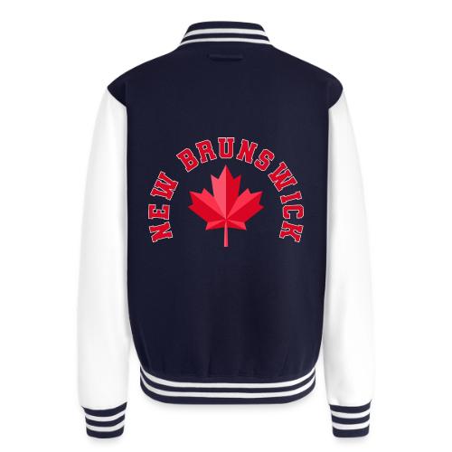 New Brunswick with maple leaf - Unisex College Sweat Jacket