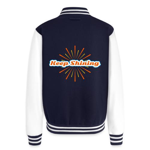 Keep Shining: Radiant Energy Design - Unisex College Sweat Jacket