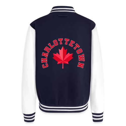 Charlottetown with maple leaf - Unisex College Sweat Jacket