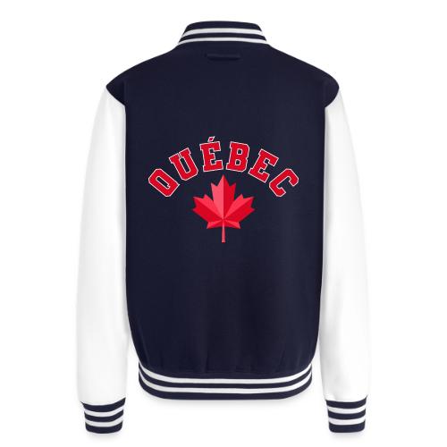 Quebec with maple leaf - Unisex College Sweat Jacket