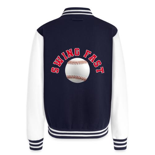 Baseball: Swing Fast Energy - Unisex College Sweat Jacket