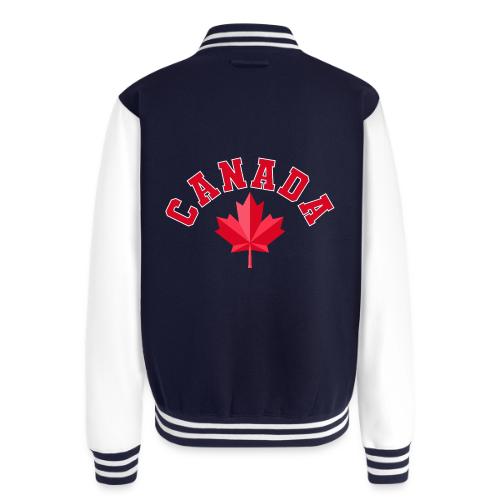 Canada with maple leaf - Unisex College Sweat Jacket