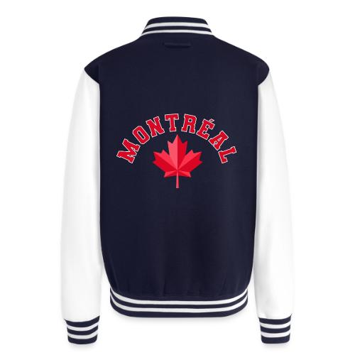 Montréal with maple leaf - Unisex College Sweat Jacket