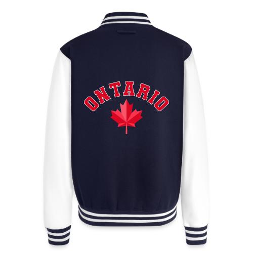 Ontario with maple leaf - Unisex College Sweat Jacket