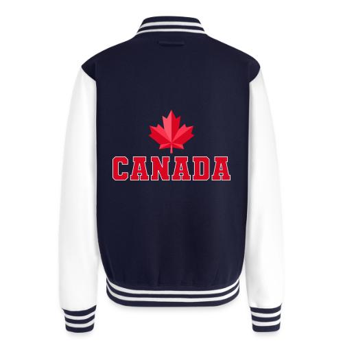 Canada with a maple leaf - Unisex College Sweat Jacket