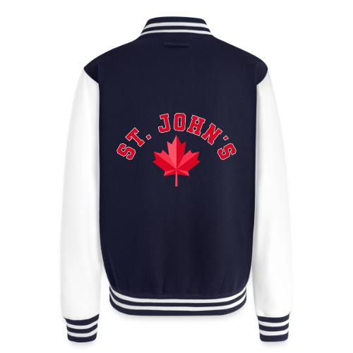 St. John's with maple leaf - Unisex College Sweat Jacket