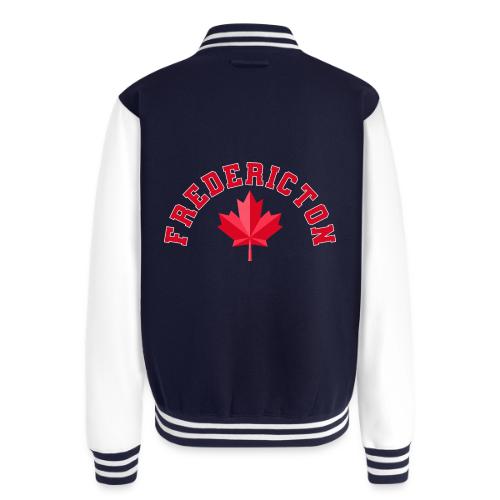 Fredericton with maple leaf - Unisex College Sweat Jacket