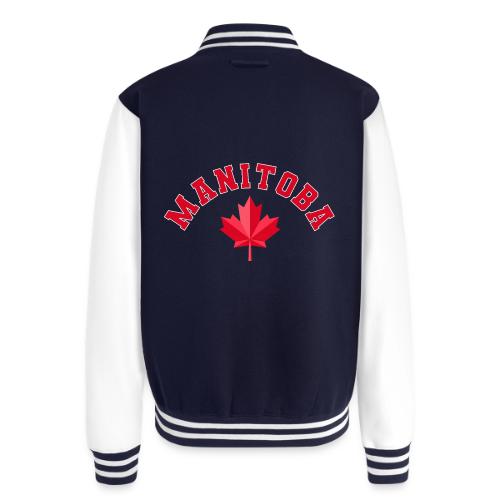 Manitoba with maple leaf - Unisex College Sweat Jacket