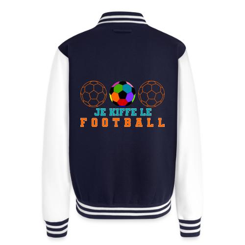 I love football - Unisex College Sweat Jacket
