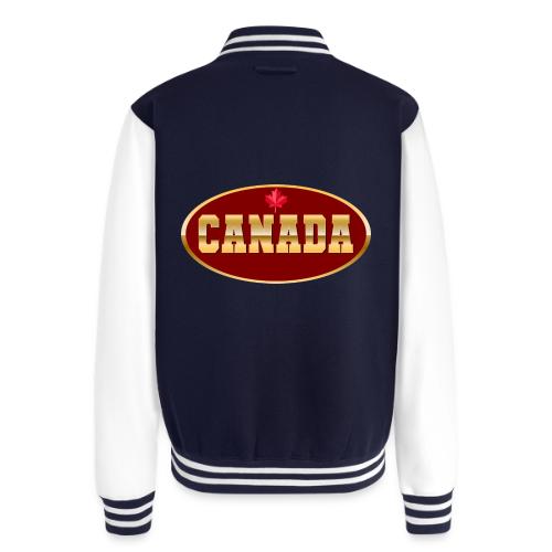 Canada in golden letters - Unisex College Sweat Jacket