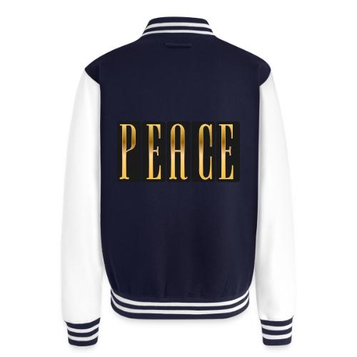 Peace in Gold - Unisex College Sweat Jacket