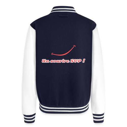 A smile, please! - Unisex College Sweat Jacket