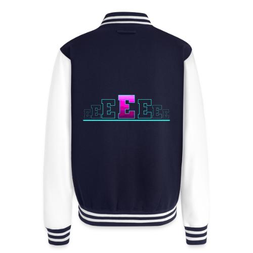 Letter E – Capital Varsity Alphabet Monogram - Unisex College Sweat Jacket