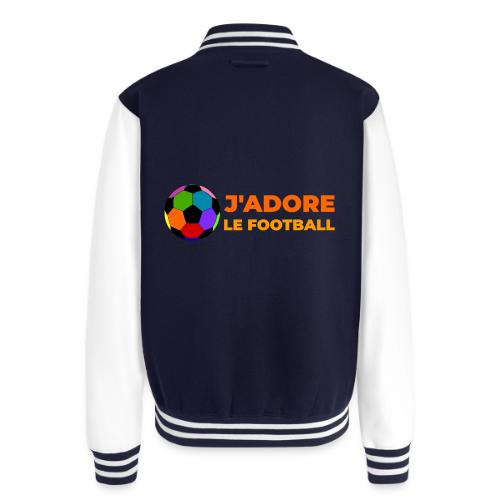 I love football - Unisex College Sweat Jacket