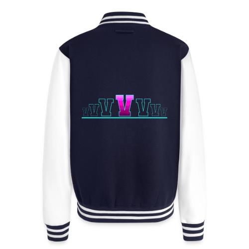 Letter V – Capital Varsity Alphabet Monogram - Unisex College Sweat Jacket