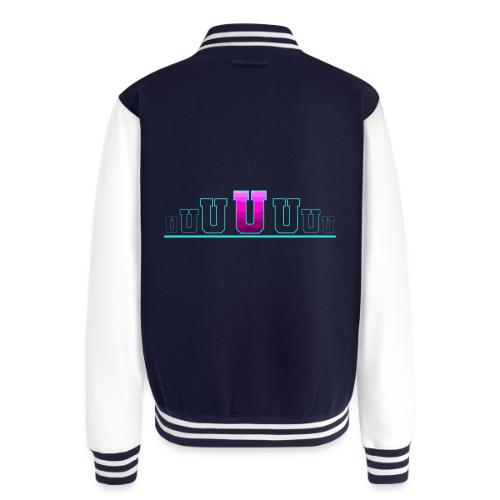 Letter U – Capital Varsity Alphabet Monogram - Unisex College Sweat Jacket