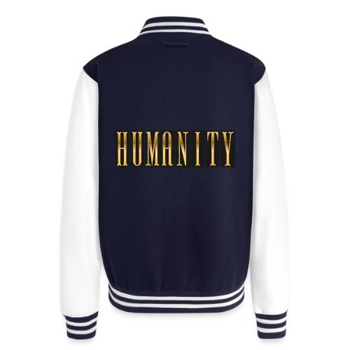 Golden Humanity Statement - Unisex College Sweat Jacket