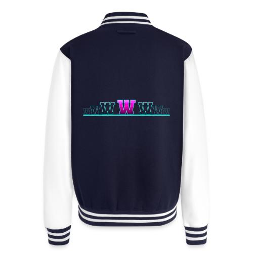 Letter W – Capital Varsity Alphabet Monogram - Unisex College Sweat Jacket