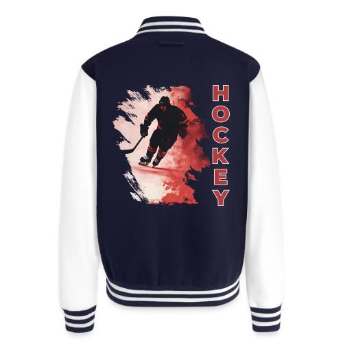 Hockey Fire - Unisex College Sweat Jacket