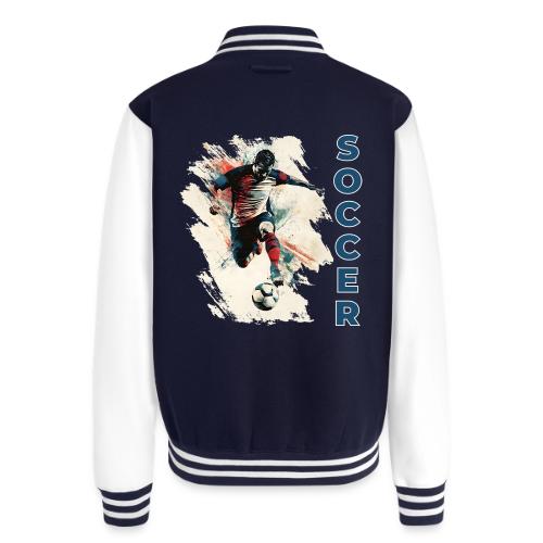 Soccer Power Move - Unisex College Sweat Jacket