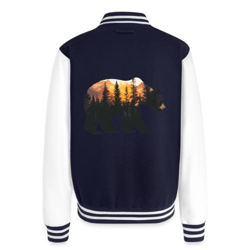 Bear: Sunset Guardian - Unisex College Sweat Jacket