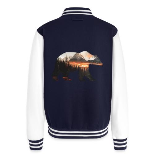 Canada Bear: fiery tones - Unisex College Sweat Jacket