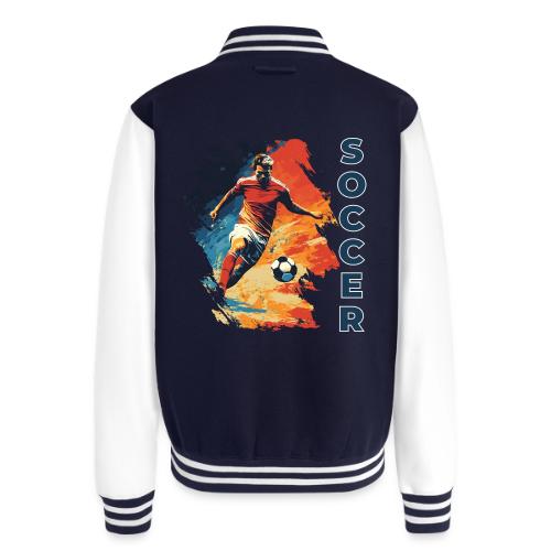 Soccer Action Pulse - Unisex College Sweat Jacket