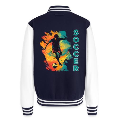 Soccer Hero Mode - Unisex College Sweat Jacket