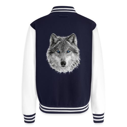 Frost-Eyed Alpha - Unisex College Sweat Jacket