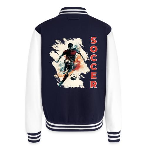 Soccer Blaze - Unisex College Sweat Jacket