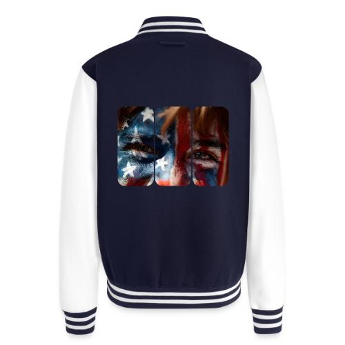 USA: Stars in Their Eyes - Unisex College Sweat Jacket