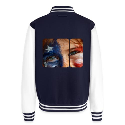 USA: Patriot Gaze - Unisex College Sweat Jacket