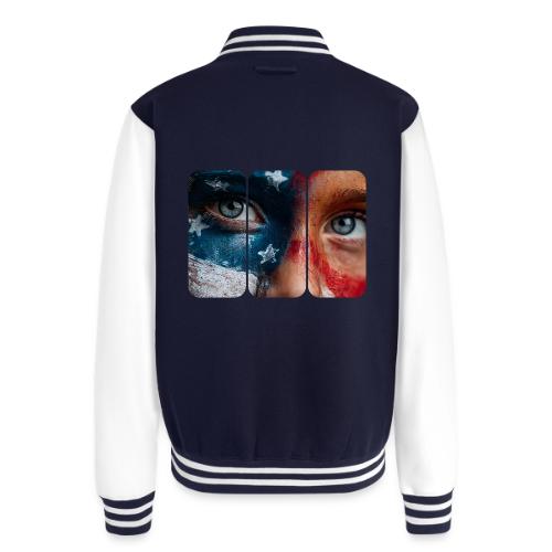 USA: Star-Spangled Glance - Unisex College Sweat Jacket