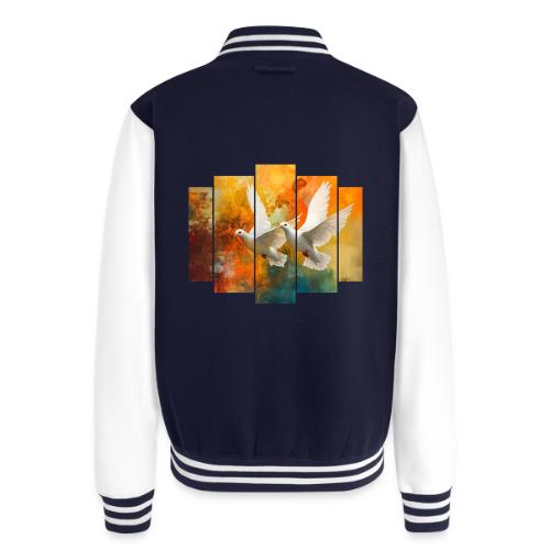 Wings of Peace - Unisex College Sweat Jacket