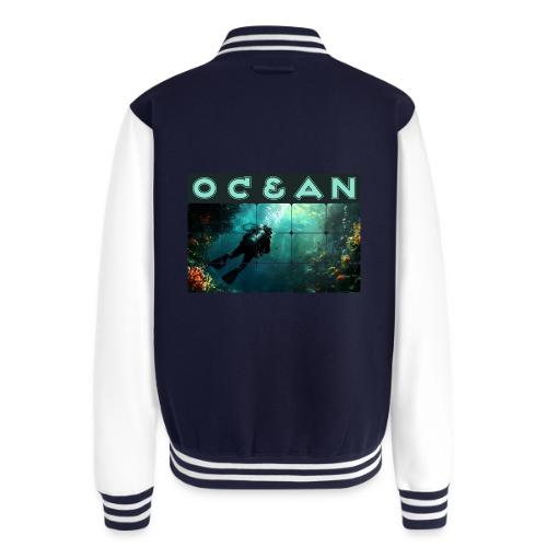 Ocean: Explorer of the Deep - Unisex College Sweat Jacket