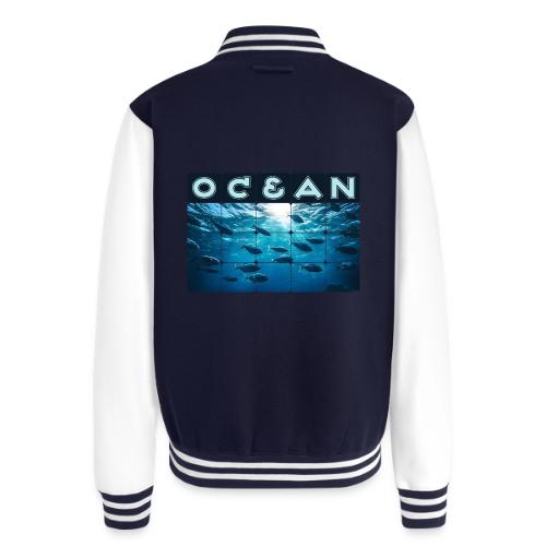 Ocean: Silver Tide - Unisex College Sweat Jacket